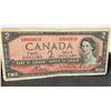 Image 3 : 1954 Bank of Canada Two Dollar Banknote, Beattie-Rasminsky, Serial K/G 8848810