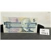 Image 1 : 1986 Bank of Canada Five Dollar Banknote, Birds of Canada Series, Serial FOS7153467