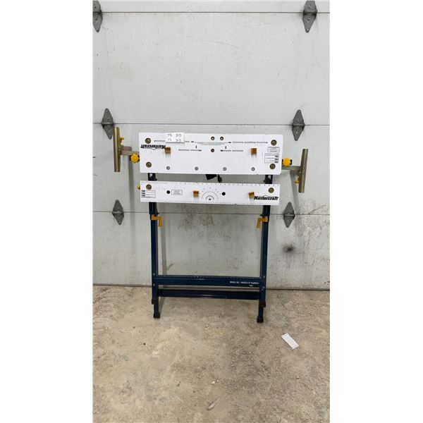 Mastercraft Portable Folding Workbench, Model 55-6859-4, Adjustable Clamping Surface