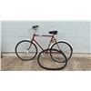 Image 1 : 1971 Eatons Glider Men's Bicycle with Red Frame, White Fenders, 3 Speed and Spare Tube, 26"