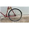 Image 2 : 1971 Eatons Glider Men's Bicycle with Red Frame, White Fenders, 3 Speed and Spare Tube, 26"