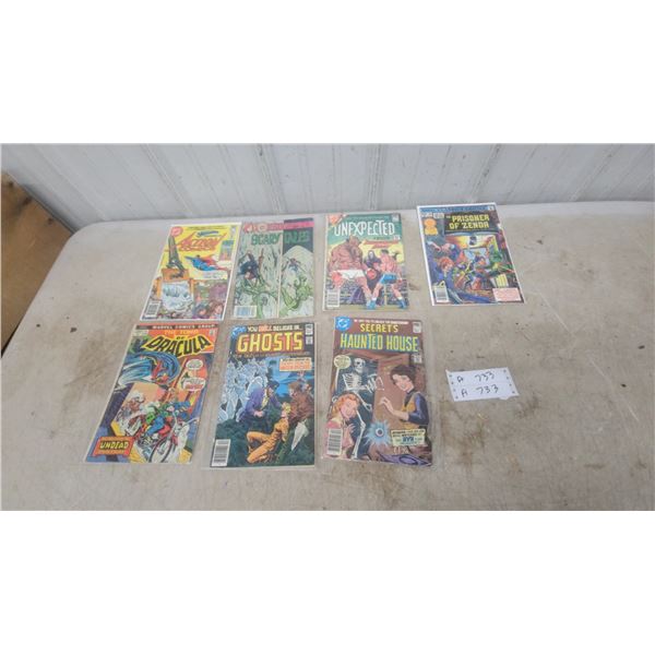 Vintage Comic Books: Tomb of Dracula, Action Comics, Ghosts, Scary Tales, and More