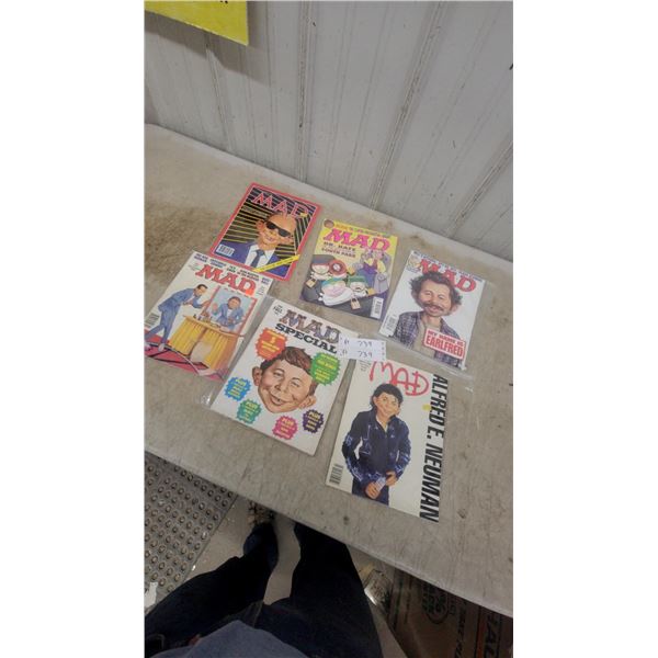 Lot of Six MAD Magazine Issues Including MAD Special Edition, 1998-1999 and More