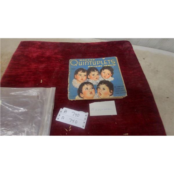 Dionne Quintuplets Picture Album, Circa 1936, 10 Cent Cover Price Pages Loose