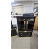 Image 5 : Black Lacquer and Gold Trim Bedroom Set with Dresser63 x 30 x 16.6", Mirror, 45 x 36" Chest
