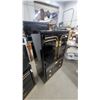 Image 6 : Black Lacquer and Gold Trim Bedroom Set with Dresser63 x 30 x 16.6", Mirror, 45 x 36" Chest