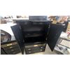 Image 9 : Black Lacquer and Gold Trim Bedroom Set with Dresser63 x 30 x 16.6", Mirror, 45 x 36" Chest