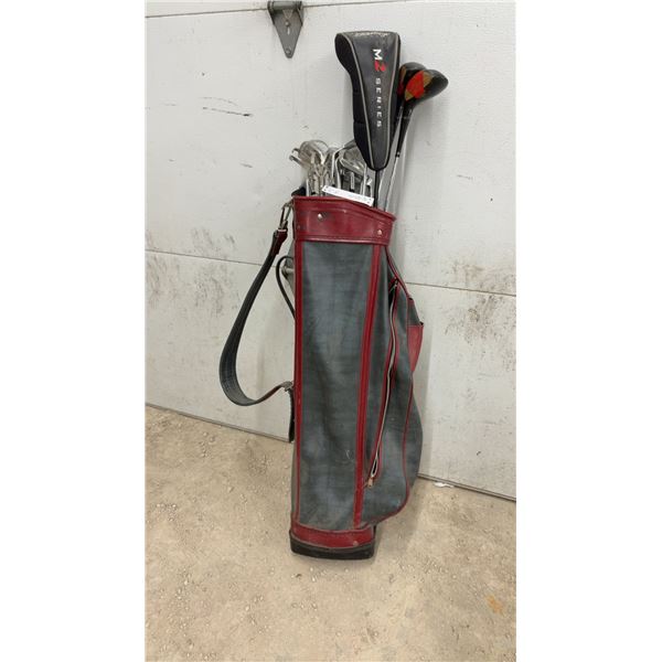 Wilson Staff Iron Set with TaylorMade M2 Series Driver, Golf Bag, and More