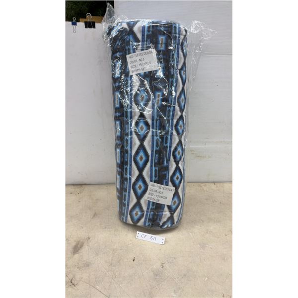 Fleece Design-5 Fabric, Color Number 5, 15 Yards, 58" Width, Geometric Pattern.