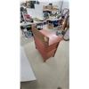 Image 5 : Antique Oak Washstand with Drawer, Cabinet Door, and Brass Hardware 34 x 30 x 17"