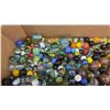 Image 2 : Large Assortment of Glass Marbles in Various Sizes, Colors, and Patterns