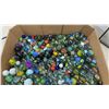 Image 4 : Large Assortment of Glass Marbles in Various Sizes, Colors, and Patterns