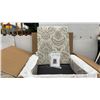 Image 1 : 2 Dreams Idea CH0036 Wingback Armchair in Damask Upholstery, Unassembled in Box