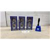 Image 1 : Ontaria Wilson #80 Winnipeg Blue Bombers Bobbleheads and Signed Cowbell