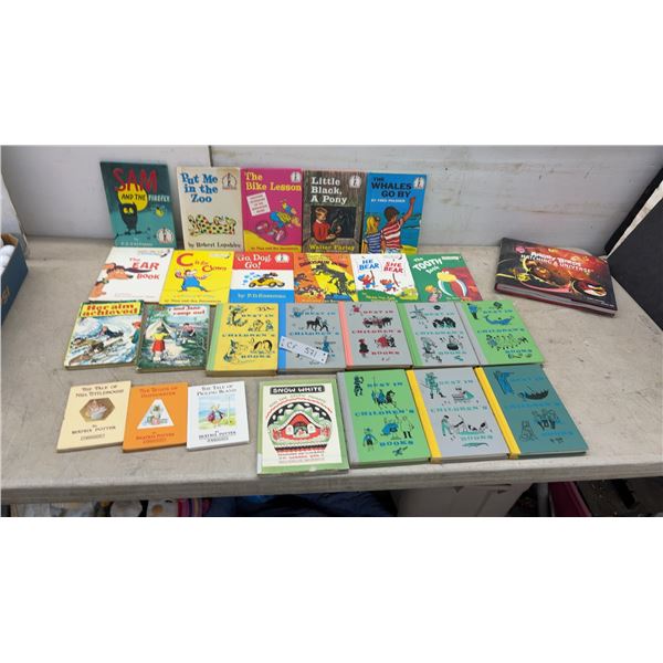 Collection of Vintage Children's Books, Beginner Books, Beatrix Potter, and More