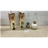 Image 1 : 4 Oil Lamps Including Two Paloma Brand in Box, All with Chimneys