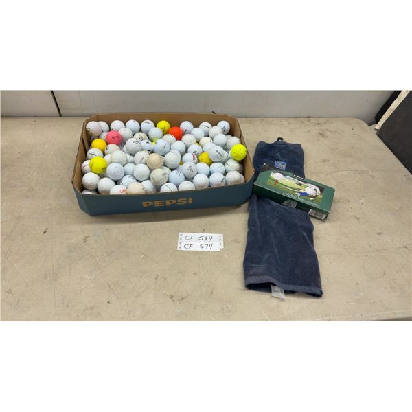Star Case Golf Ball Monogrammer, Assorted Golf Balls, Navy Golf Towel, and More