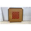 Image 2 : Two-Sided Wooden Game Board with Crokinole and Checkerboard