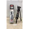 Image 1 : Optex T-300 Tripod with Opti-Flow Three-Way Pan and Tilt Head and Quick Release Platform