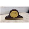 Image 3 : Mantel Style Clock, Brass Banker's Lamp with Green Glass Shade, and More
