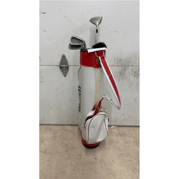 Wilson Golf Bag with Tour Star 3-Wood and 5, 7, 9 Irons and More