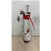 Image 1 : Wilson Golf Bag with Tour Star 3-Wood and 5, 7, 9 Irons and More