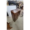 Image 2 : Dark Cherry-Finish Wooden Sewing Cabinet with Two Doors and Four Drawers 40 x 24 x 12"