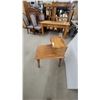Image 3 : Vintage Maple Two-Tier Step-Back Telephone Table with Three Drawers and Turned Legs