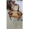Image 2 : Pair of Colonial Revival Carved Wood Armchairs with Cane Seat, Back, and Side Panels