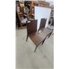 Image 2 : Set of Three Cattelan Italia Kelly Dark Brown Wood Veneer Molded Plywood Dining Chairs