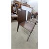 Image 3 : Set of Three Cattelan Italia Kelly Dark Brown Wood Veneer Molded Plywood Dining Chairs