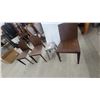 Image 6 : Set of Three Cattelan Italia Kelly Dark Brown Wood Veneer Molded Plywood Dining Chairs