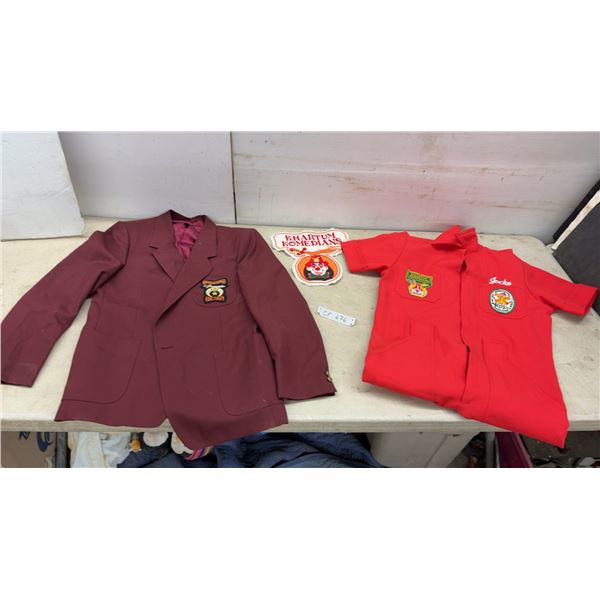 Khartum Shriners Komedians Maroon Blazer, Red Uniform, and Embroidered Patch