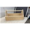Image 2 : Work Light, Wooden Tool Caddy, and Bow Saw