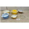 Image 1 : 5 Pyrex Casserole Dishes, Lids & Refrigerator Dish