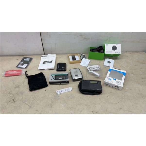 Sony Walkman FM/AM Cassette Player, Royal PF 35 Digital Picture Frame, Grundig Radio, and More