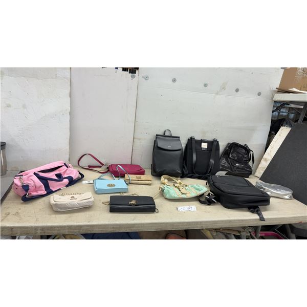 Purses, Back Packs, Wallet, Dome with Tags, Pixie Mood, Bugatti, Kate Spade New York and More