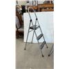 Image 3 : Two Metal Folding Step Ladders with Anti-Slip Steps