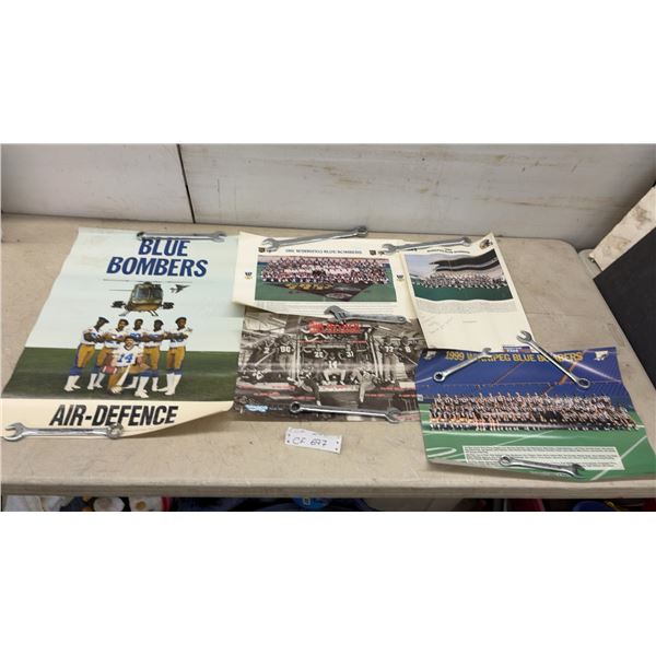 Vintage Winnipeg Blue Bombers Posters and Team Photos, Largest 24 x 18"