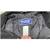 Image 3 : Polaris Pure Snowmobile Jacket in Black with White and Grey Flame Graphics. No Size Listed