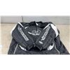Image 4 : Polaris Pure Snowmobile Jacket in Black with White and Grey Flame Graphics. No Size Listed