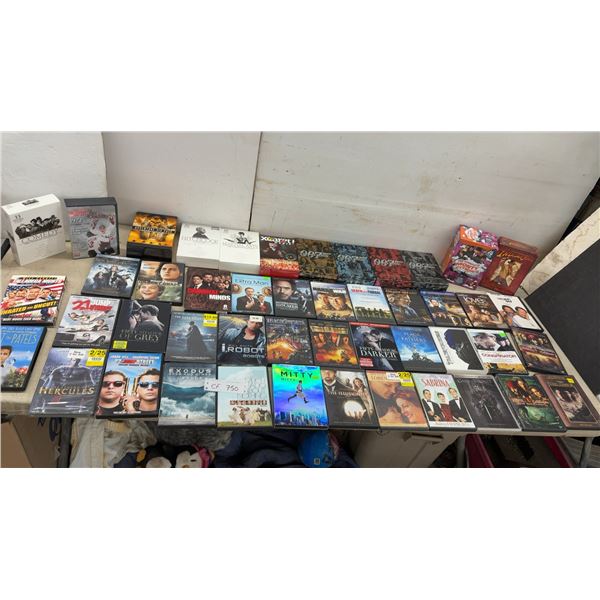 Collection of DVDs Including Fifty Shades of Grey, 21 Jump Street, I, Robot, and More