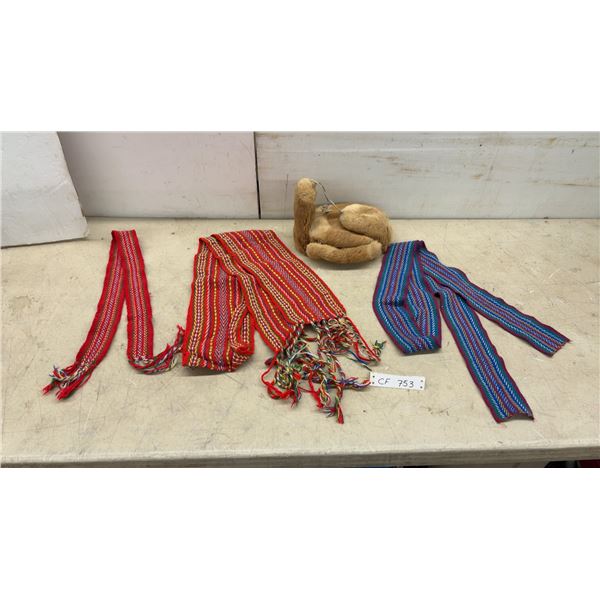Ceintures Fléchées Arrow Sashes, Fur Hat, and More