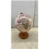 Image 2 : Carved Wooden Elephant Log Cart Sculpture, Globe, Glass Marlin, and More
