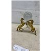 Image 8 : Carved Wooden Elephant Log Cart Sculpture, Globe, Glass Marlin, and More