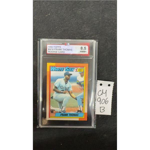 Graded Frank Thomas Rookie Baseball Card