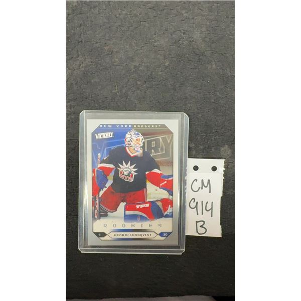 Henri Lundqvist Rookie Victory Card