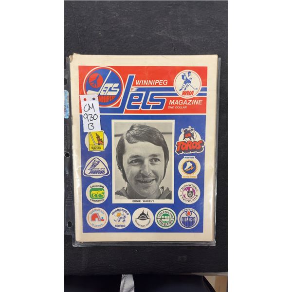 1973 Winnipeg Jets Vs Edmonton Oilers Program