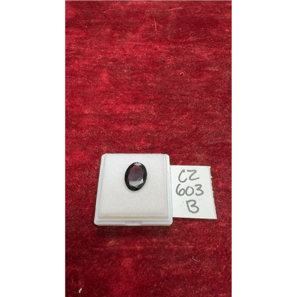 New 8.9-Carat Natural Untreated Garnet Gemstone, Oval Cut, 11.8 x 15.7 Millimeters