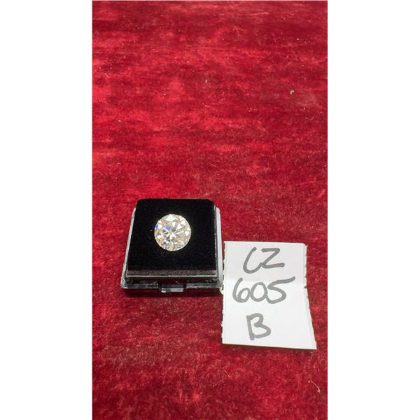 4.0 Carat Moissanite Lab Diamond, Round Brilliant Cut, GH, VVS1 Clarity, GRA Report- Retail Value